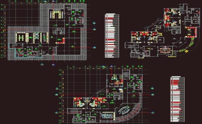 Corporate Building Interior AutoCAD File with Detailed Design Layout