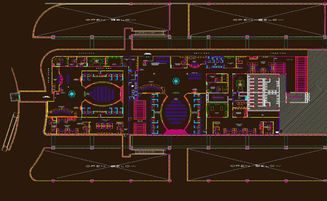 Corporate Office Interior Layout and Furniture Plan CAD Drawing File