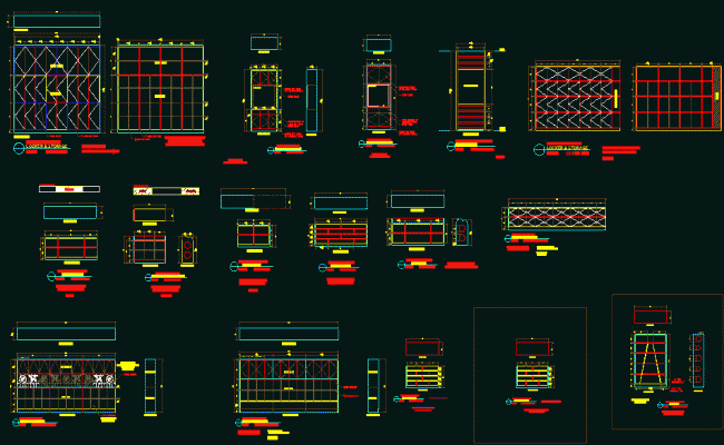 Furniture Interior Layout and Storage Design DWG Drawing File