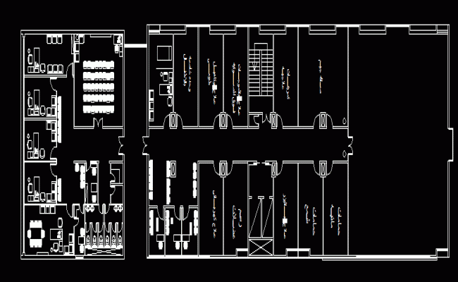 G1 Hospital Floor Plan and Furniture Layout Design in AutoCAD File