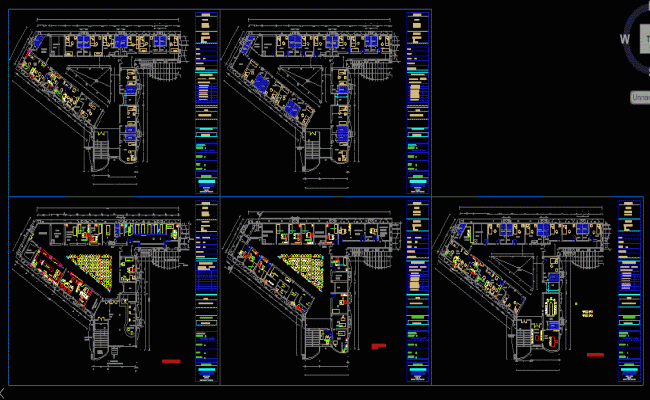 Multispecialty Hospital Floor Plan Layout With Functional Zones CAD