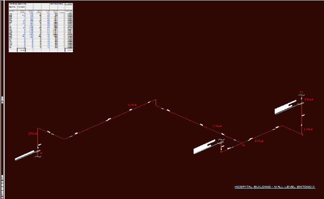 Hospital Entonox System Diagram and Layout Design in DWG File