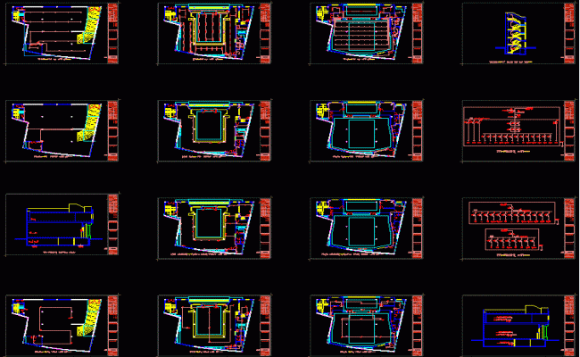 Bank Building Design and Layout Plan with Complete AutoCAD Drawing