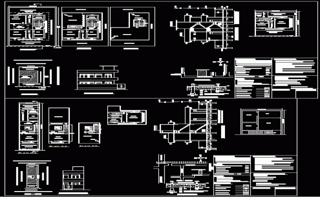 20x50 Small House Floor Plan with Room Layout in AutoCAD File