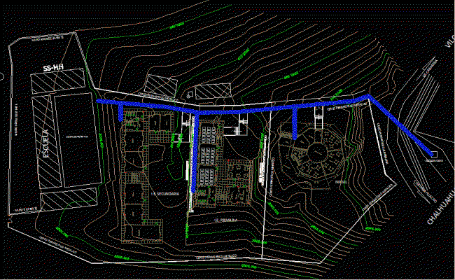 University Campus Complete Layout Design Plan in AutoCAD DWG File
