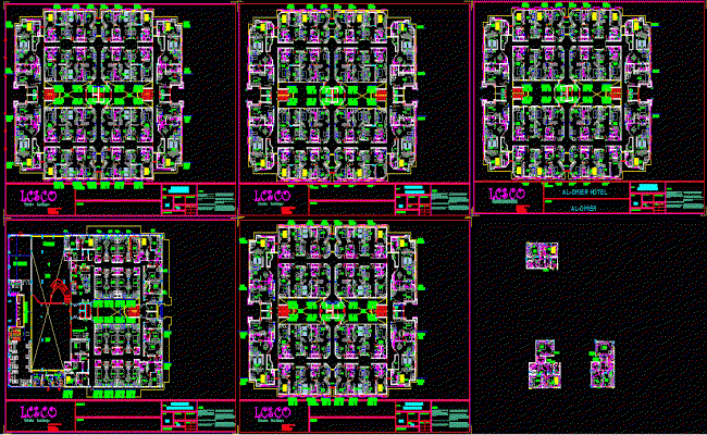 Imtiaz Hotel Floor Plan and Elevation Layout in AutoCAD DWG File