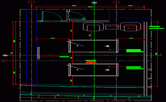Playroom Interior Layout and Design Plan in AutoCAD File Format