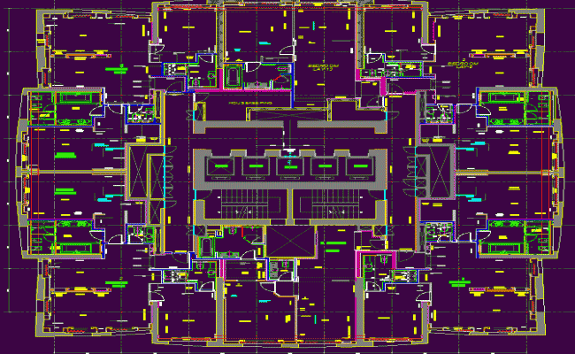 Grand Studio Office with Interior Layout Plan in AutoCAD DWG File
