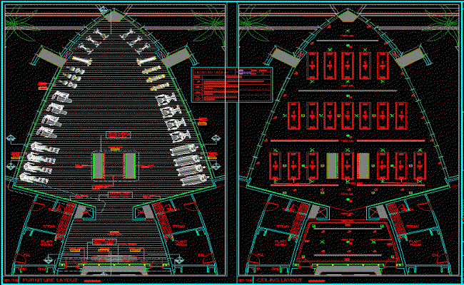 Gym Interior Design Layout Plan with AutoCAD CAD Drawing File