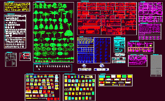 Entire Presentation for Planning and Design Use in AutoCAD DWG File