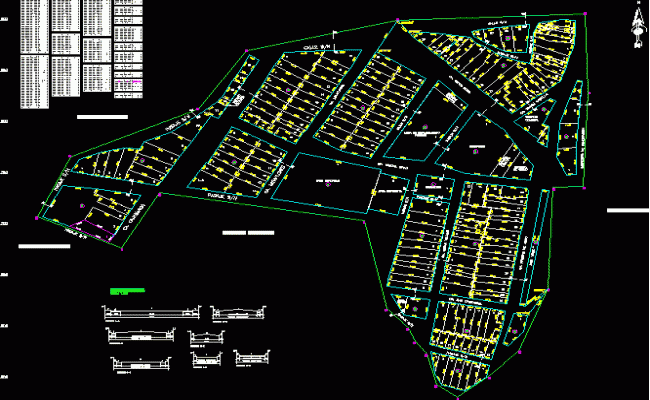 Town Planning Layout Design for Peru Project in AutoCAD DWG File
