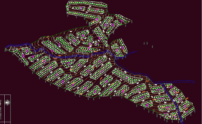 Urban Diagnosis and Planning Layout Design in AutoCAD DWG File
