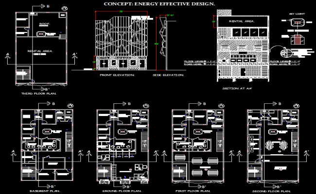 Bank Detailed Building Layout Plan in AutoCAD DWG file Format