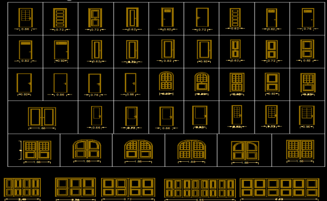 Puertas and Portions Interior Room Layout Design in AutoCAD DWG File