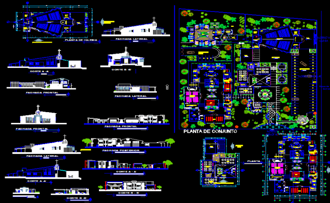 Corporate Plaza Layout Design for Commercial Planning CAD DWG File