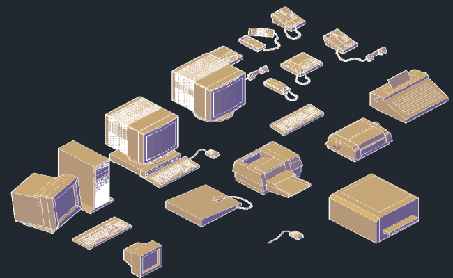 3D Computer Model Drawing Design Layout in AutoCAD CAD Files