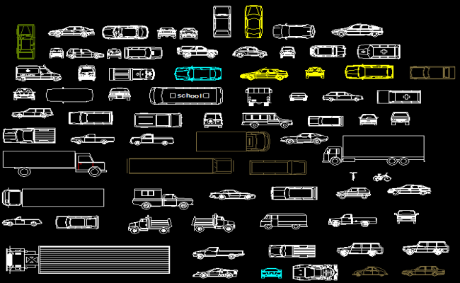 Download Vehicle CAD Blocks - Free AutoCAD Drawing DWG Files