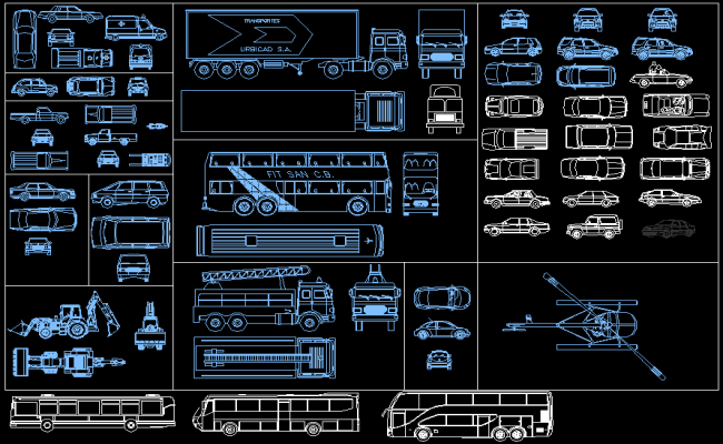 2D Vehicles CAD Blocks Provided Download AutoCAD Drawing File