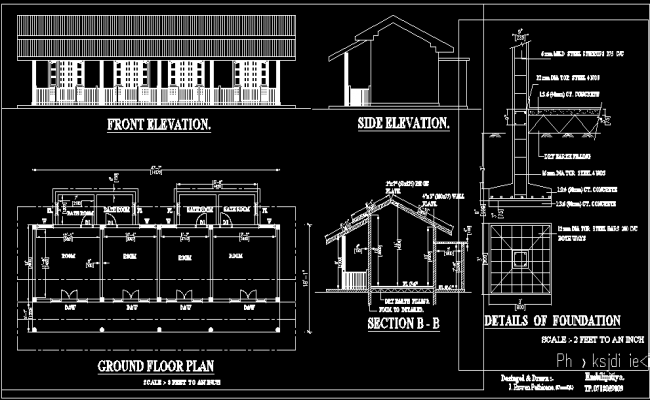 Saratha Bank Design CAD Drawing Download AutoCAD Drawing File