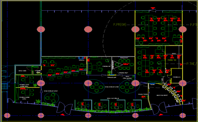 Bank Interior Floor Layout Plan With Reception And Office Area