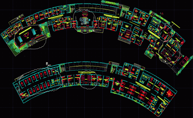 Modern Hospital Building Design DWG CAD Drawing Architecture