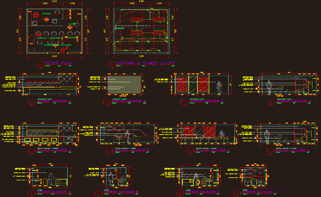 Financing Office Interior Design DWG CAD Layout for Workspace