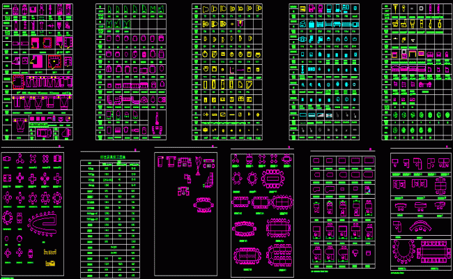 AutoCAD Blocks DWG CAD Drawing Collection for Architecture Design