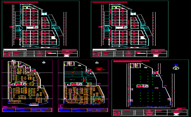 Corporate Plaza DWG CAD Design Drawing Layout for Architecture