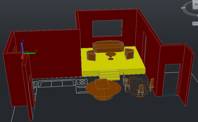 Stunning 3D Interior Design DWG Files Showing Furniture and Layouts