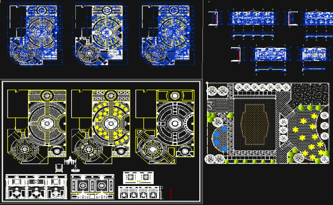 Traditional Ceiling Layout Design With Decorative Pattern Plan