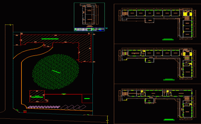 Science School DWG for Classrooms, Labs, and Administrative Spaces