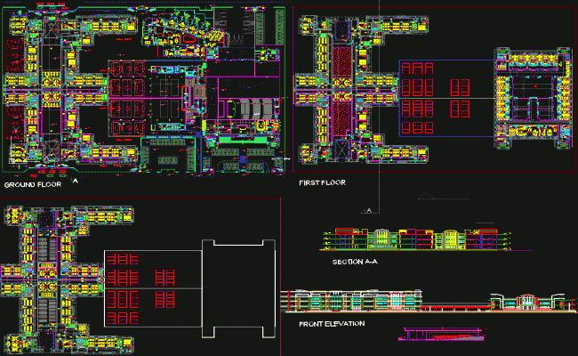 International School DWG CAD Design for Architects and Planners