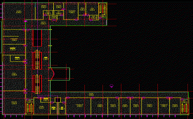 School Building Floor Plan Layout Design and Architectural Drawing