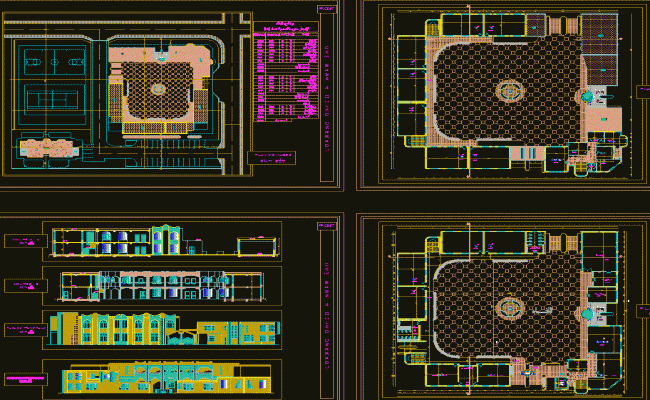 School Detailing CAD DWG Drawing with Classrooms and Corridors