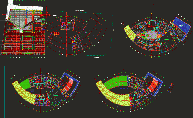Municipal Building DWG CAD Design Drawing Layout for Public Projects