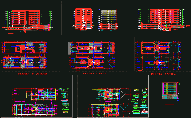 Corporate Building DWG CAD Design Drawing Layout for Modern Offices