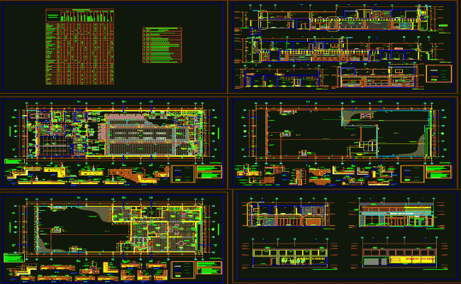 Commercial Building DWG CAD File with 2D AutoCAD Floor Plan Layout
