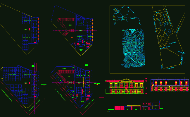 Architectural Structural Drawing of Hospital Building CAD Design File
