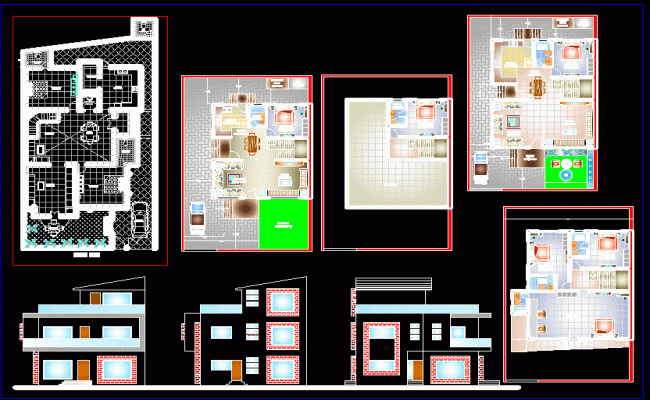 40X60 G2 House Plan Architectural Design in AutoCAD Drawing File