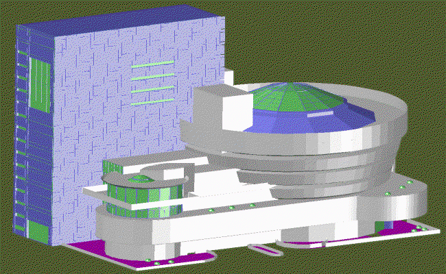 Guggenheim Museum CAD Drawing with Detailed AutoCAD DWG File