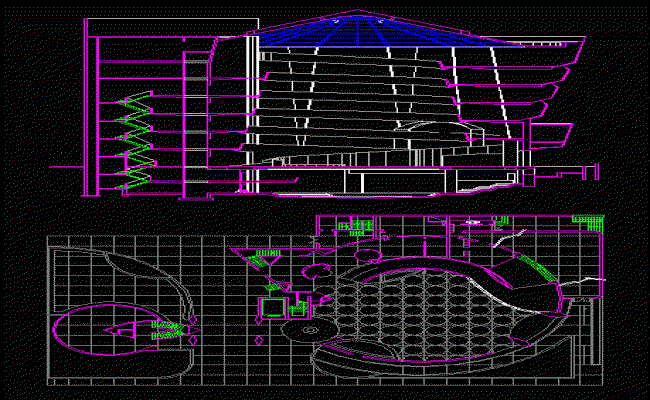 Guggenheim Museum DWG CAD Design Drawing for AutoCAD Projects