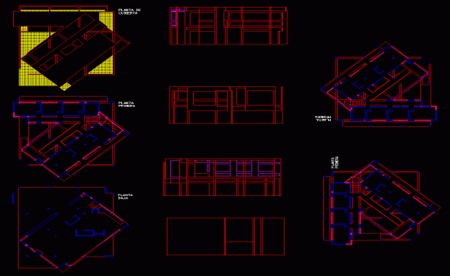 Eisenman House DWG CAD File for Residential Architectural Design