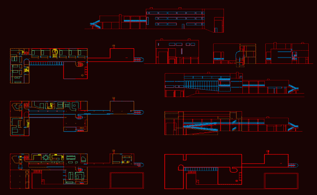 Meier Richard House CAD Drawing File with Detailed Floor Layout Design