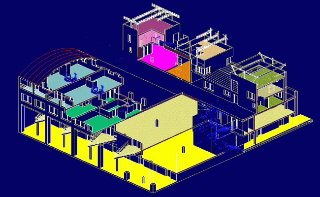 Common House DWG Drawing CAD File for Residential Architecture