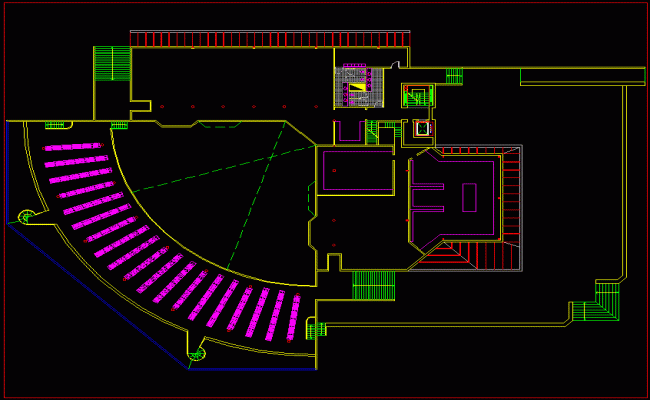 History Faculty James Stirling DWG Drawing File for Building Design
