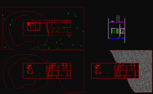 House in the Forest Rem Koolhaas DWG CAD Drawing File for Architects