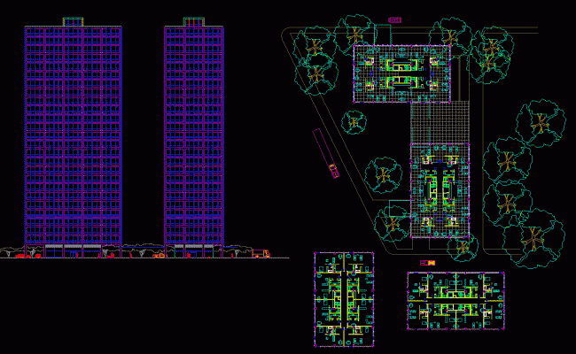 Lake Shore Drive DWG CAD Drawing File for Architectural Layouts