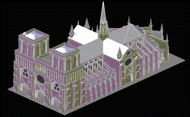 Notre Dame Church CAD DWG File for Detailed Architectural Layouts