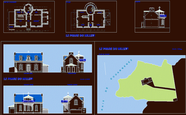 Millers Lighthouse DWG CAD File for Architectural Design Professionals