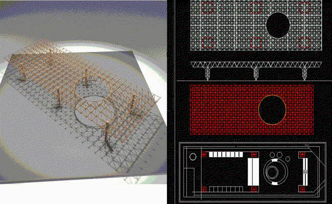 Kenzo Tange Position DWG 2D AutoCAD Drawing File for Architects